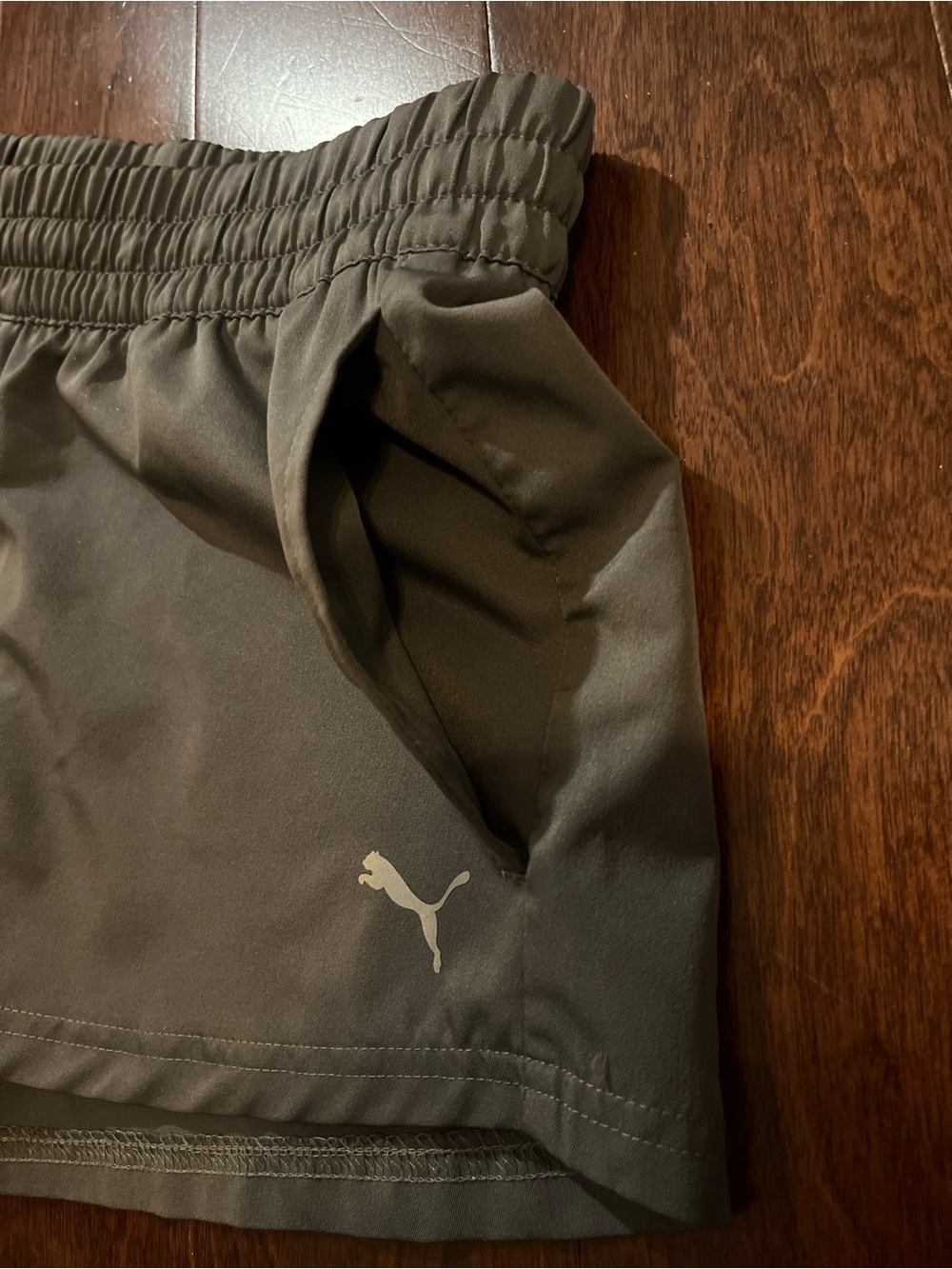 PUMA Women's Steel Gray Athletic Shorts - Picture 2 of 5